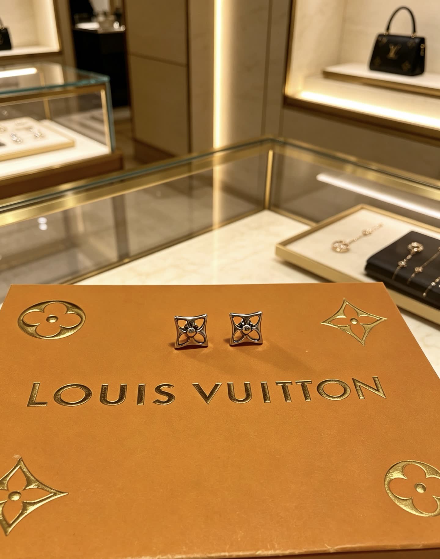 Louis Vuitton Silver Earrings Louis Vuitton Silver Earrings
